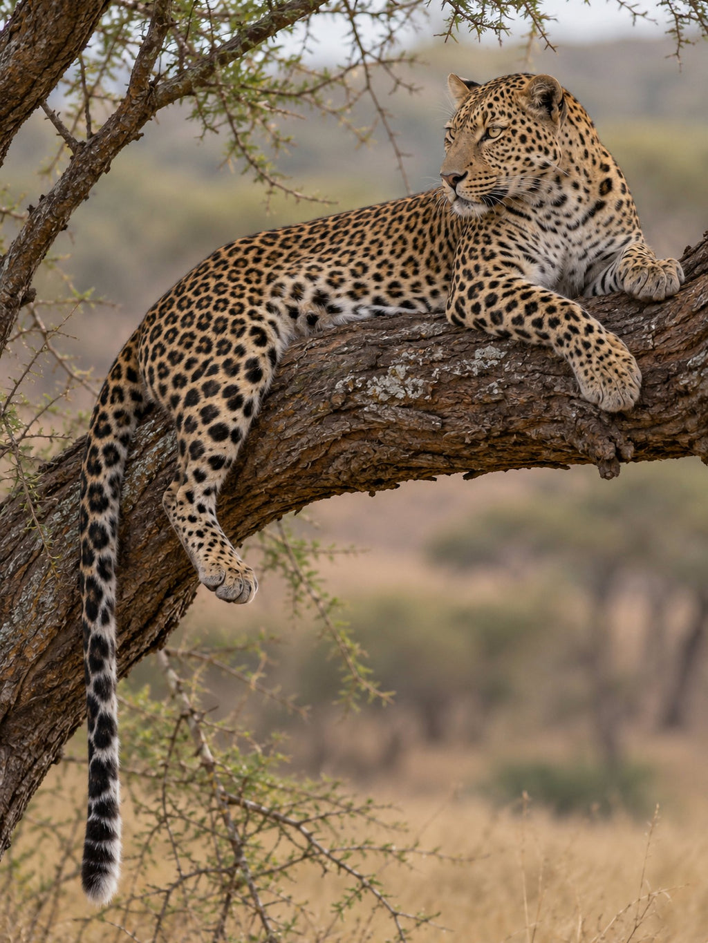 Poster encadré Leopard dans l'acacia — photo 2