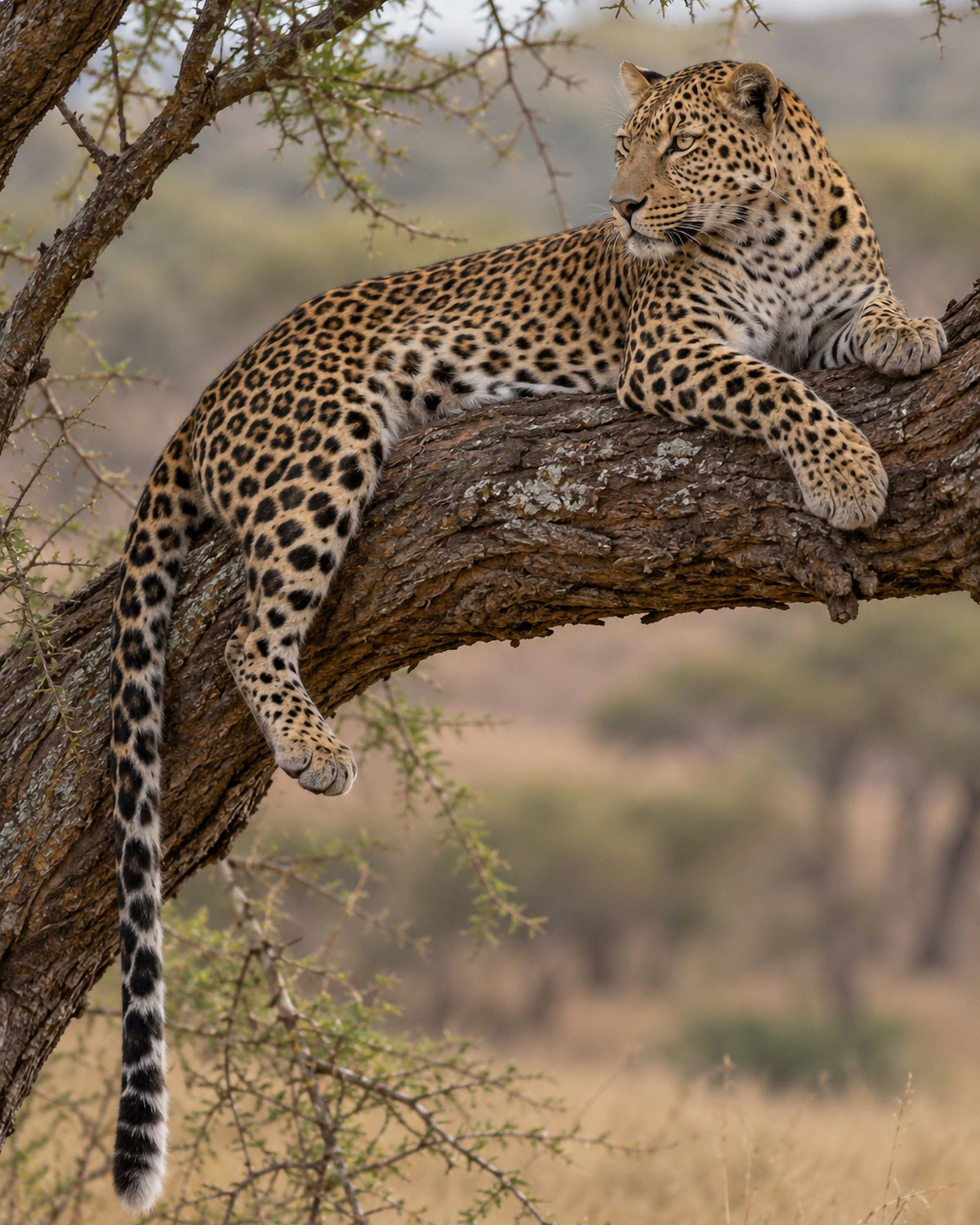 Poster encadré Leopard dans l'acacia — photo 3
