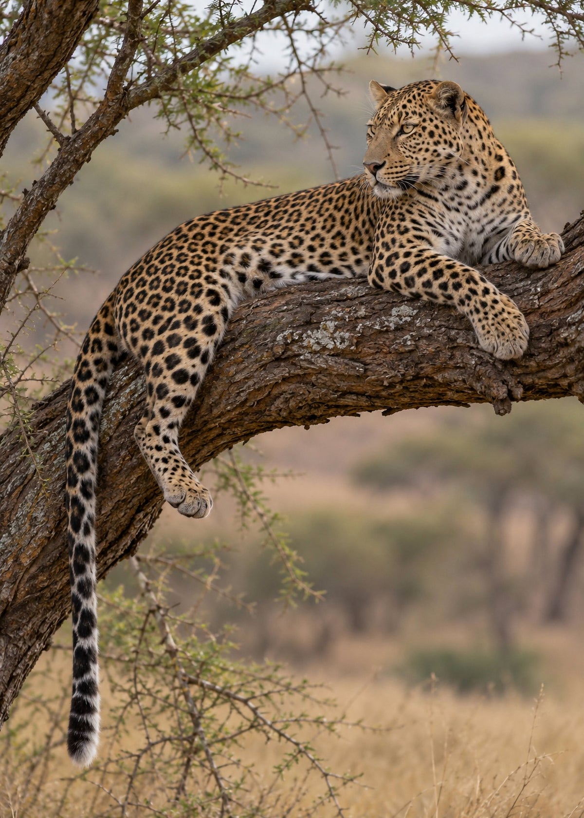 Poster encadré Leopard dans l'acacia — photo 4