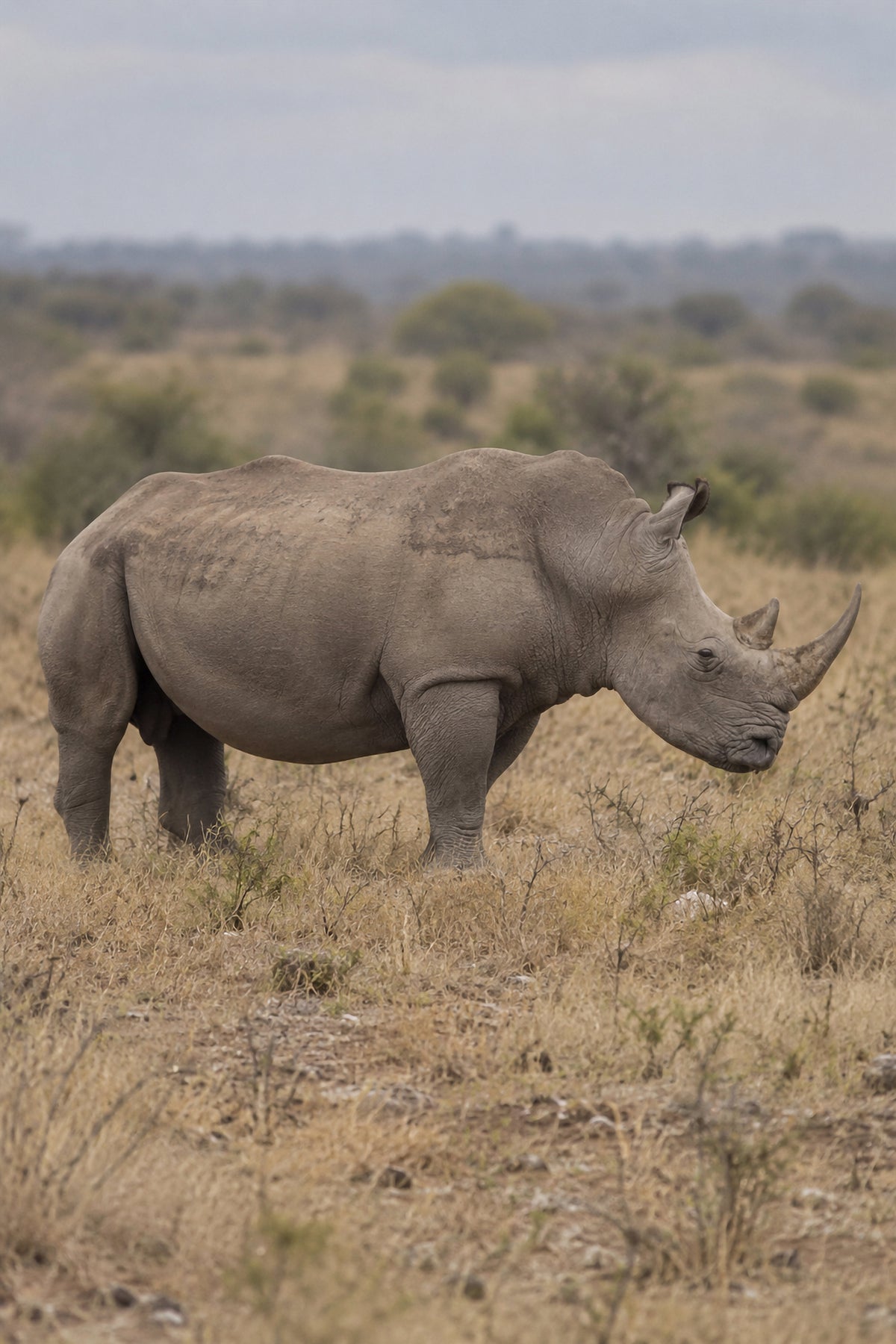 Affiche animaux sauvages Rhinocéros blanc — aperçu