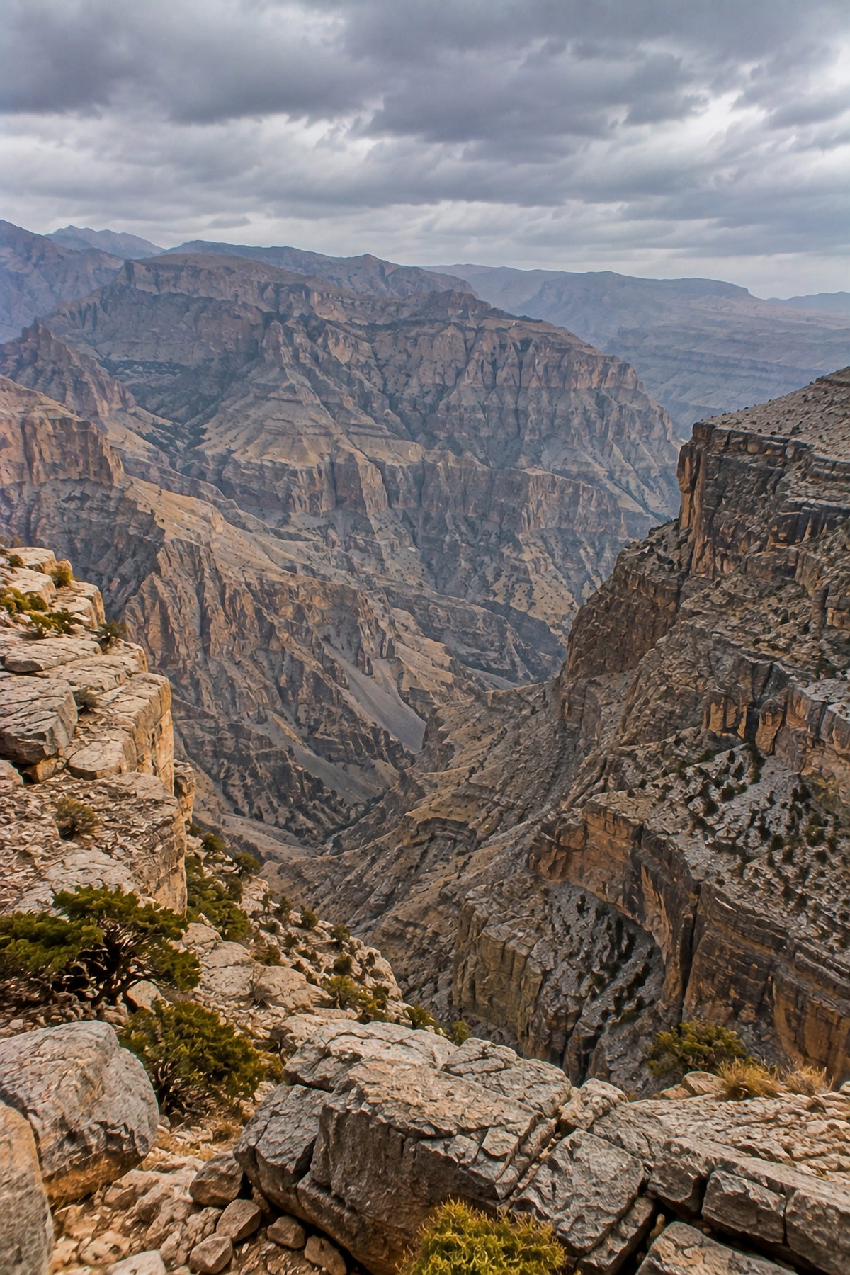 Affiche nature Jebel Shams, Oman — aperçu