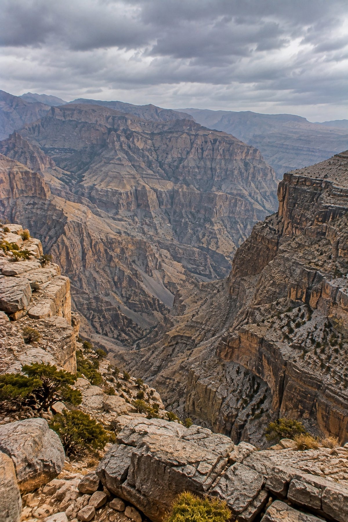 Poster encadré Jebel Shams, Oman — photo 1