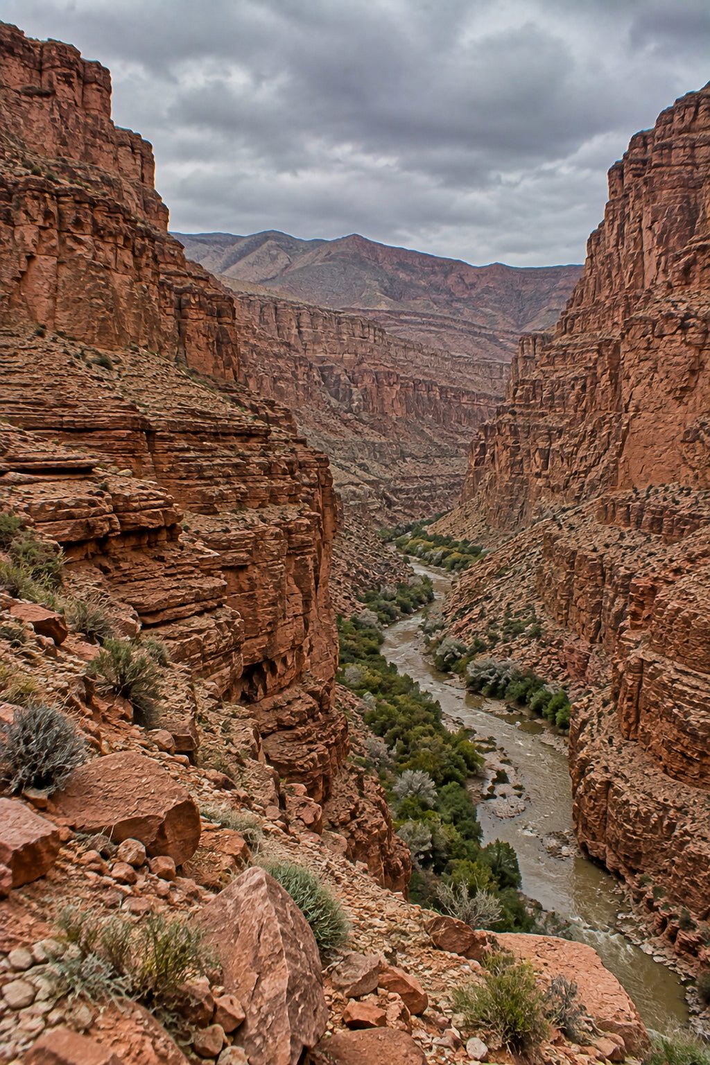 Affiche nature Gorges du Dadès, Maroc — aperçu