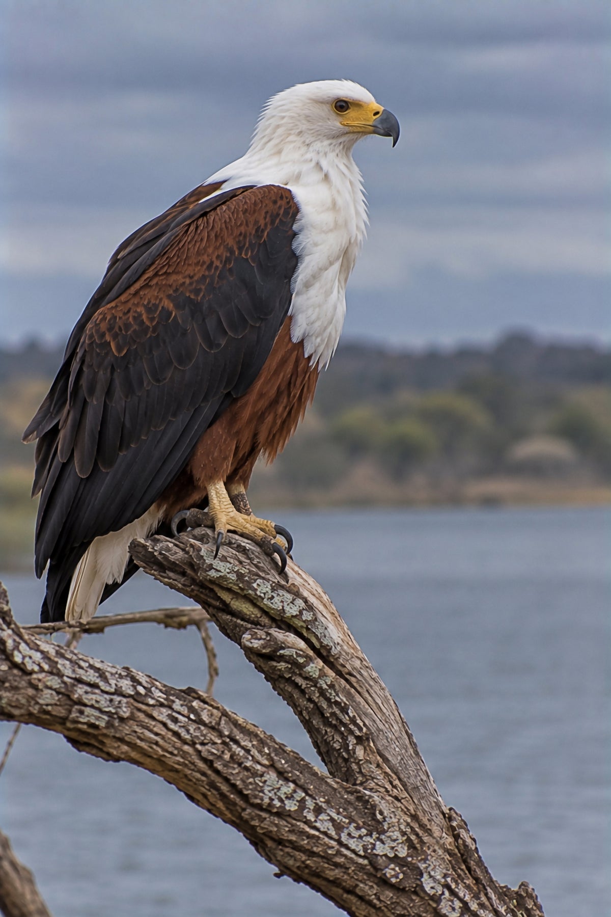 Affiche animaux sauvages Aigle pêcheur d'Afrique — aperçu
