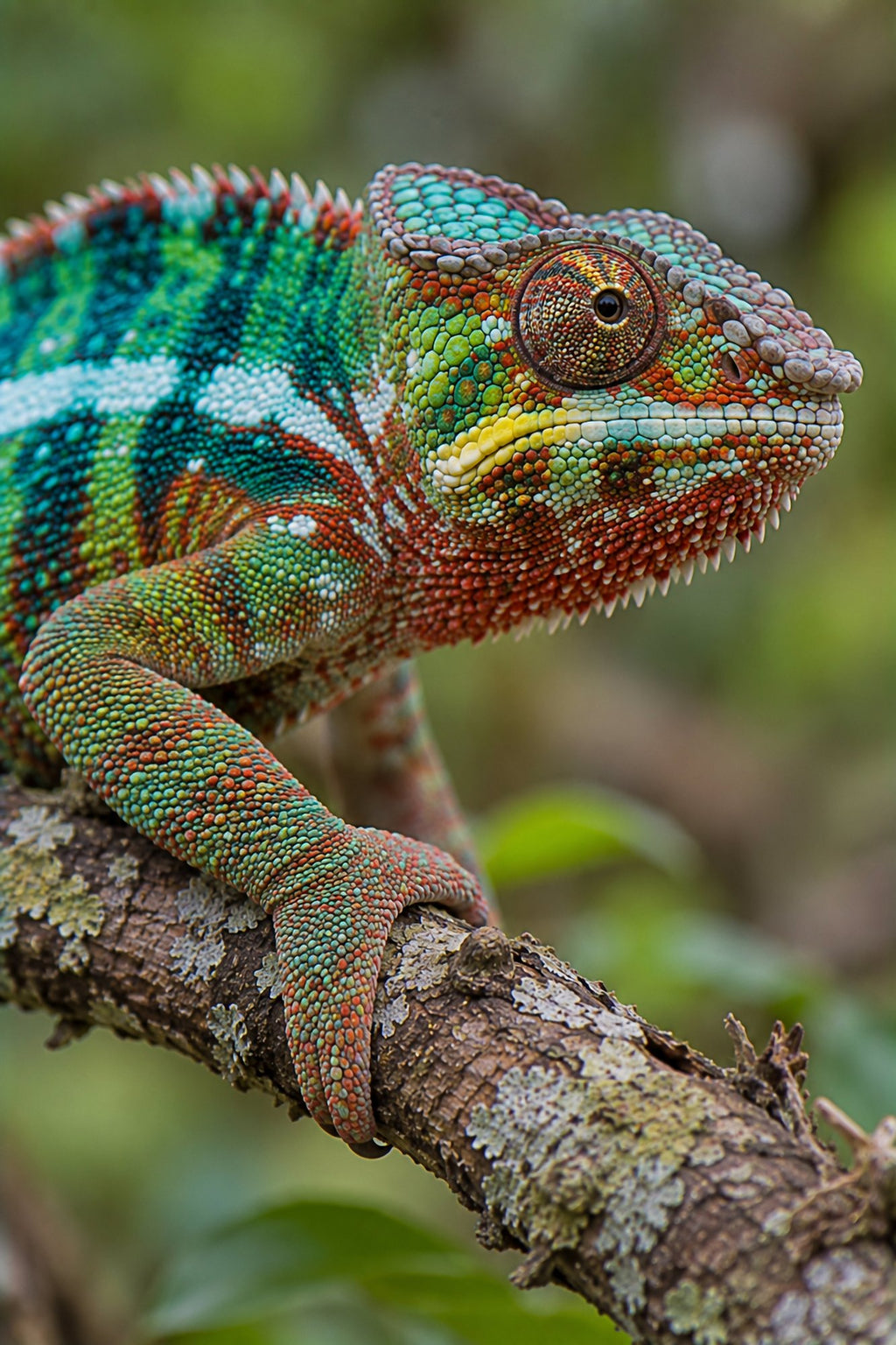 Poster encadré Cameleon panthere — photo 1