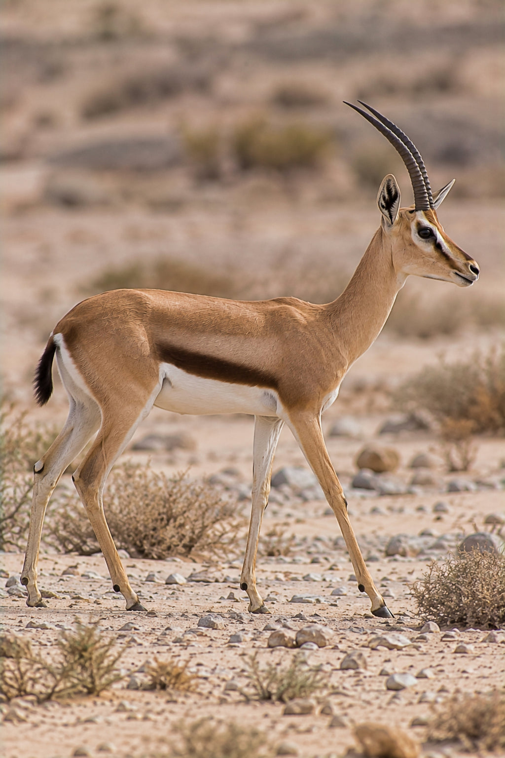 Affiche animaux sauvages Gazelle dorcas — aperçu