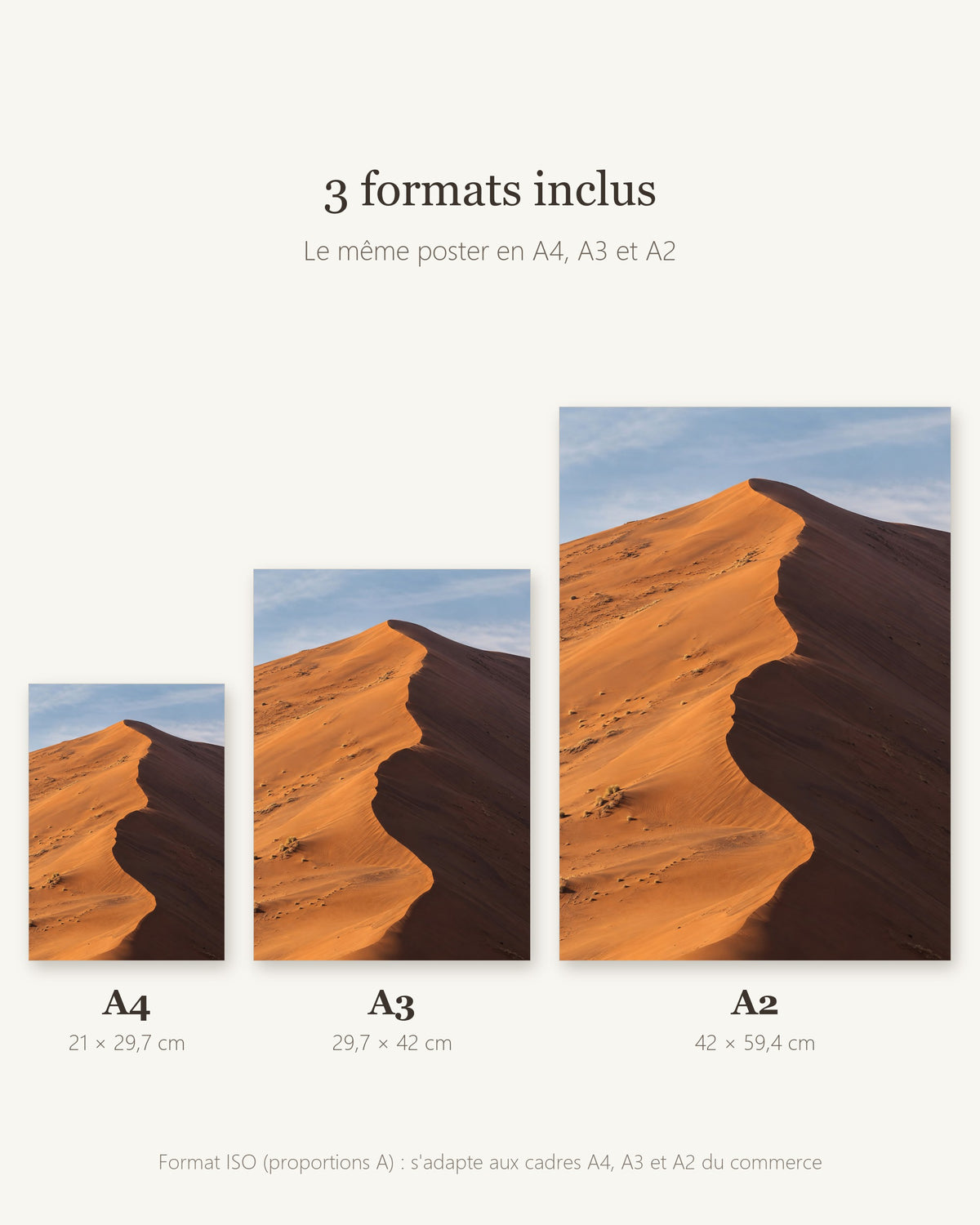 Poster Dune de Sossusvlei Namibie à Imprimer - Affiche Nature - Décoration Murale - Téléchargement Numérique