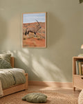 Poster Kalahari et oryx à Imprimer - Affiche Animaux Sauvages - Décoration Murale - Téléchargement Numérique