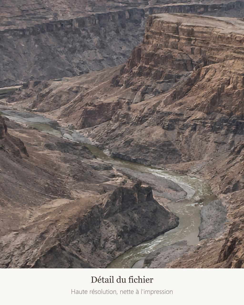 Poster Fish River Canyon Namibie à Imprimer - Affiche Nature - Décoration Murale - Téléchargement Numérique