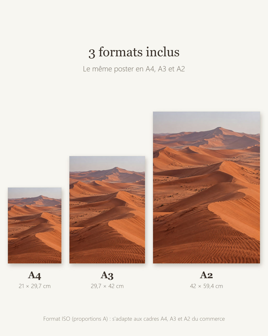 Poster Rub al Khali Arabie à Imprimer - Affiche Nature - Décoration Murale - Téléchargement Numérique