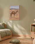 Poster Dromadaire dans les dunes à Imprimer - Affiche Animaux Sauvages - Décoration Murale - Téléchargement Numérique