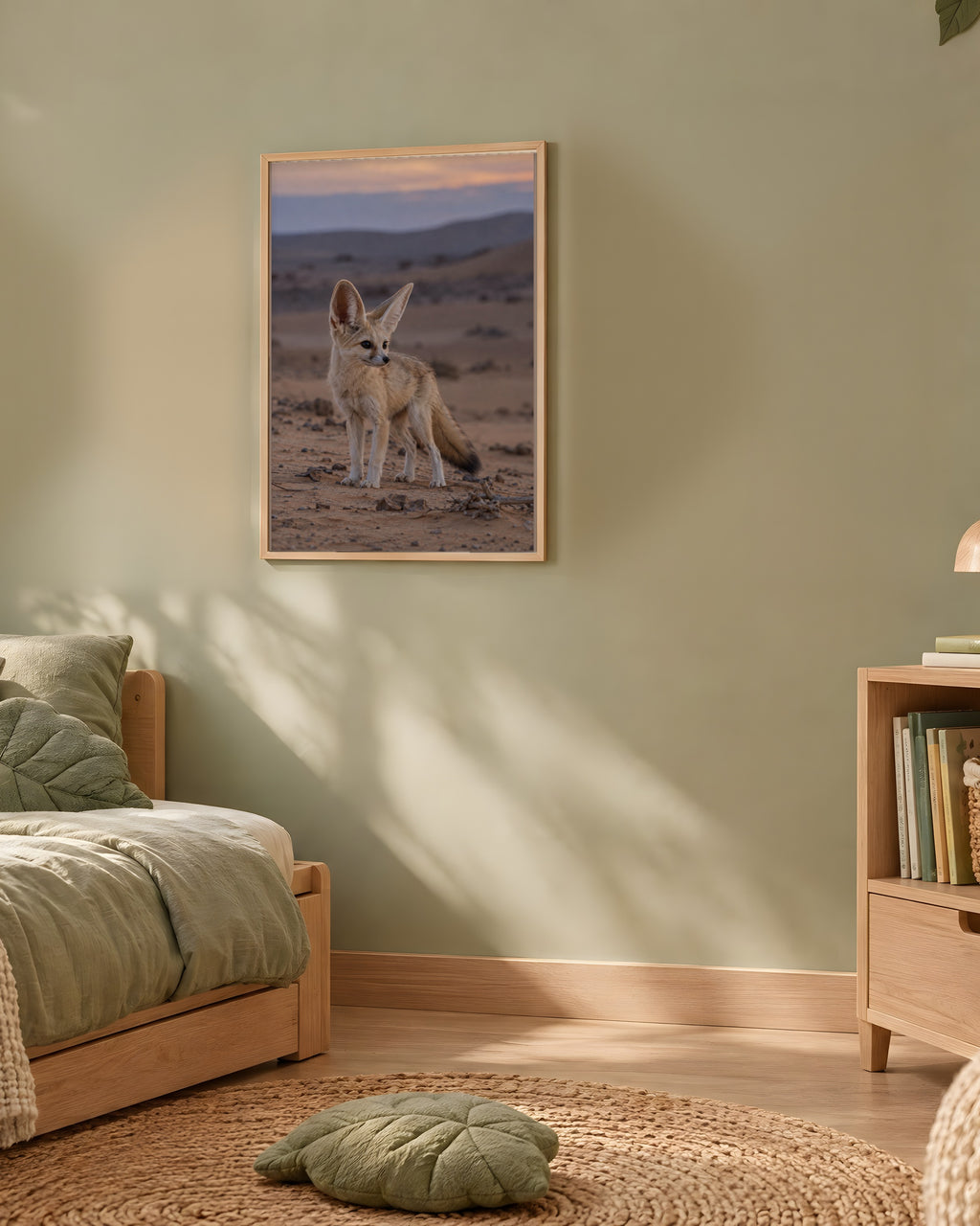 Poster Renard fennec à Imprimer - Affiche Animaux Sauvages - Décoration Murale - Téléchargement Numérique