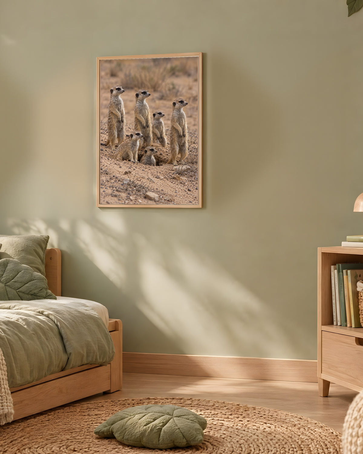 Poster Suricates à Imprimer - Affiche Animaux Sauvages - Décoration Murale - Téléchargement Numérique