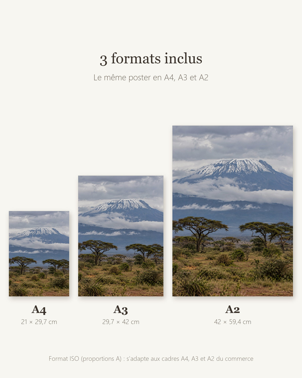 Poster Kilimandjaro à Imprimer - Affiche Nature - Décoration Murale - Téléchargement Numérique