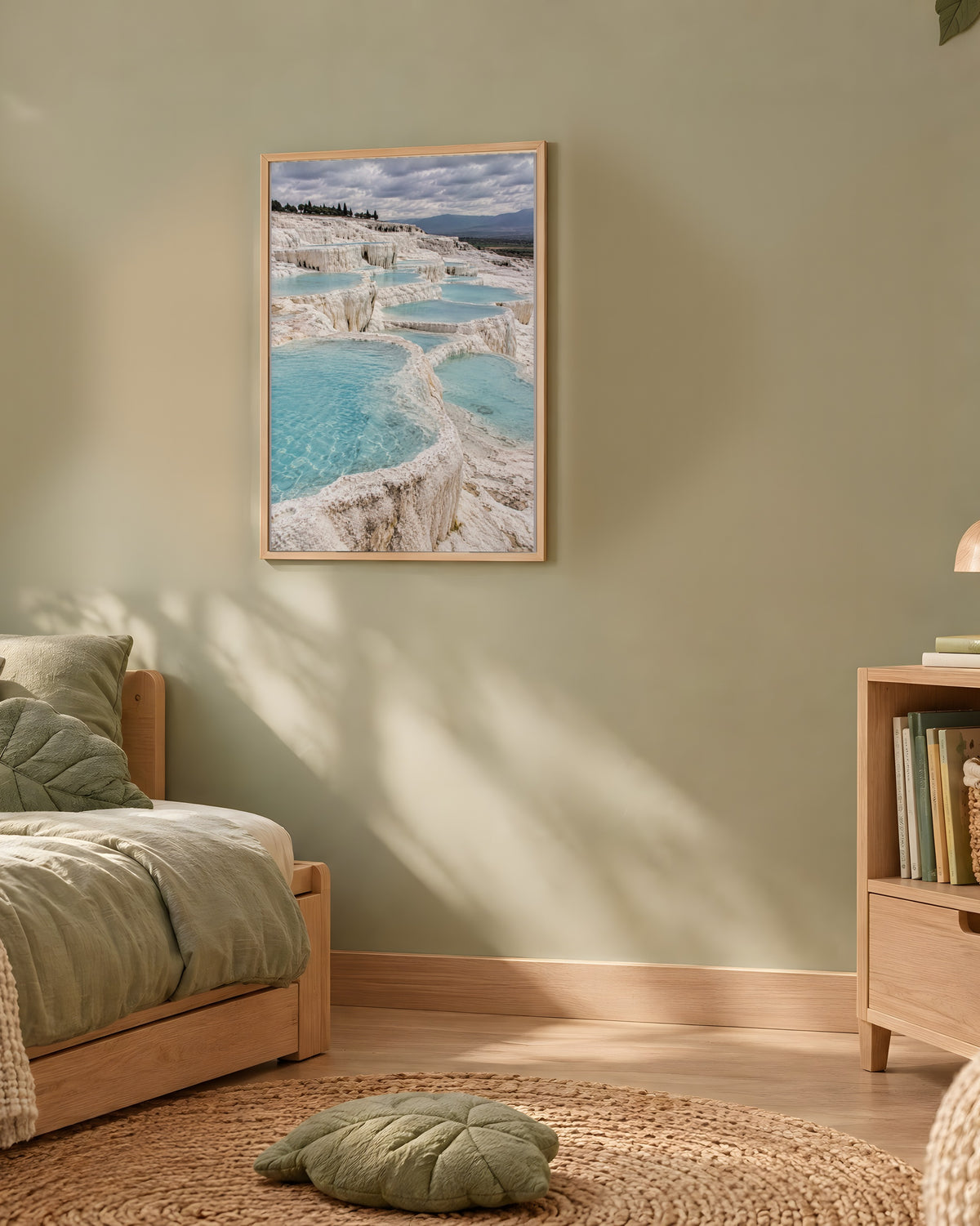 Poster Pamukkale Turquie à Imprimer - Affiche Nature - Décoration Murale - Téléchargement Numérique