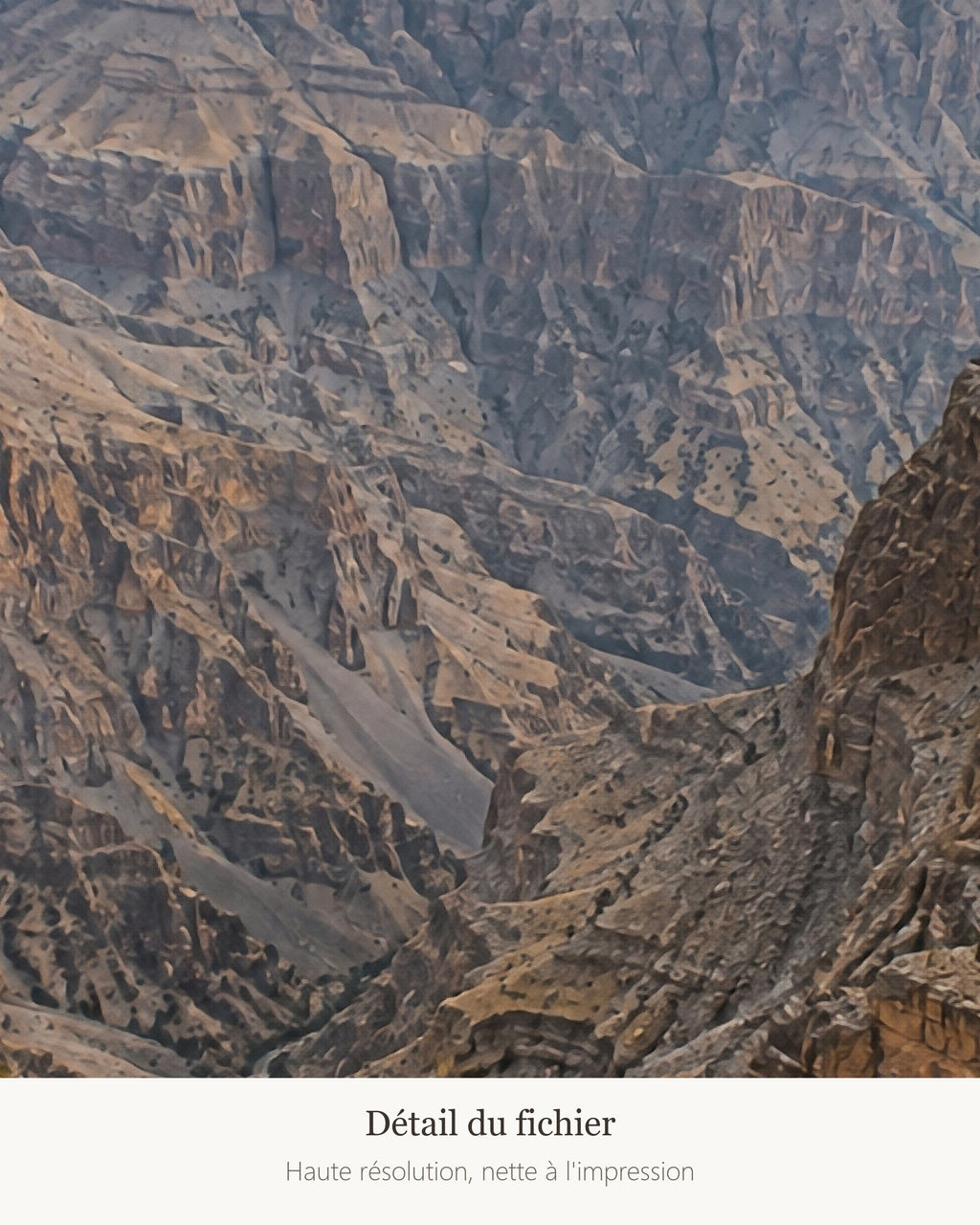 Poster Jebel Shams Oman à Imprimer - Affiche Nature - Décoration Murale - Téléchargement Numérique