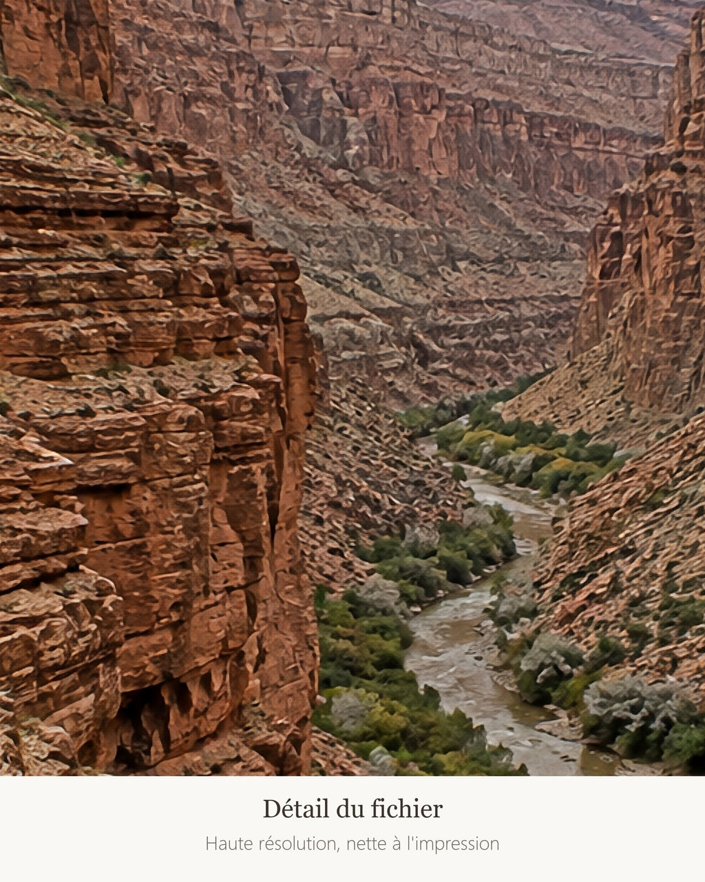 Poster Gorges du Dadès Maroc à Imprimer - Affiche Nature - Décoration Murale - Téléchargement Numérique