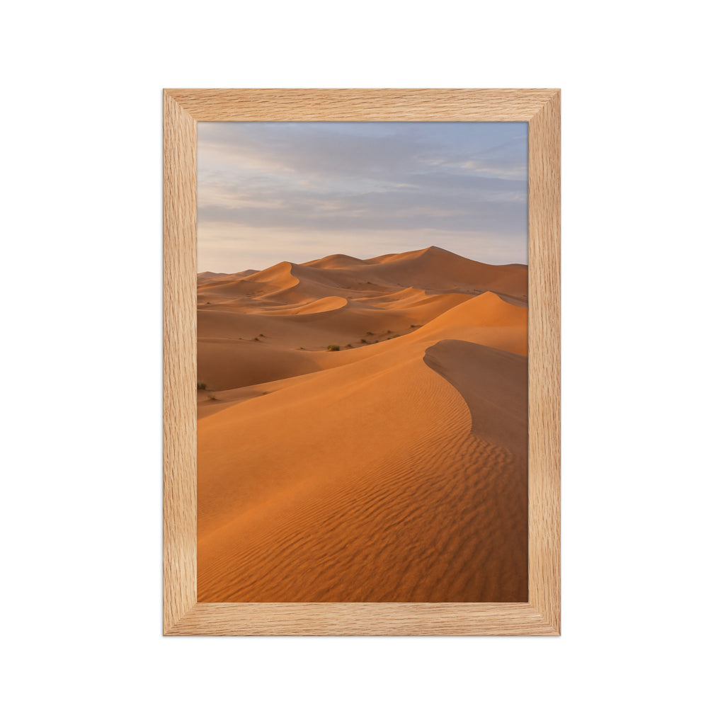 Poster encadré chêne Erg Chebbi Maroc - aperçu 1