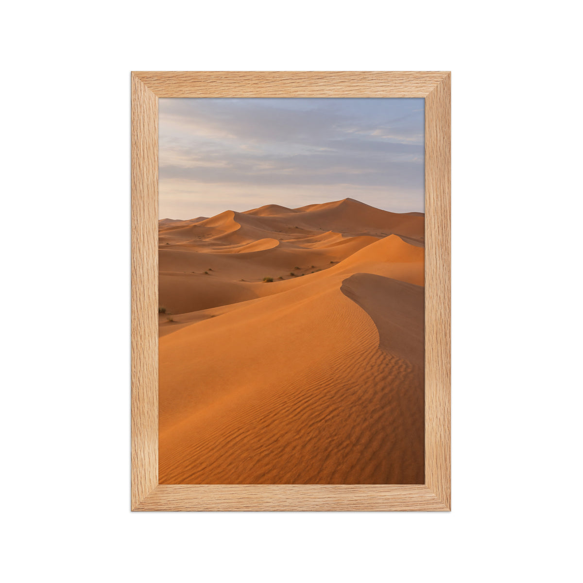 Poster encadré chêne Erg Chebbi Maroc - aperçu 1