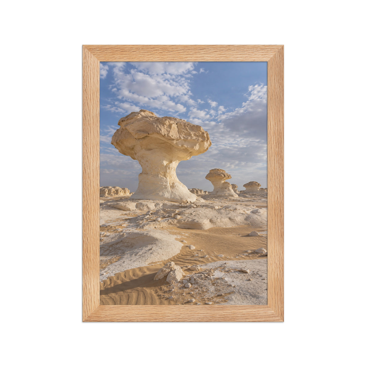 Poster encadré chêne Désert Blanc Égypte - aperçu 1