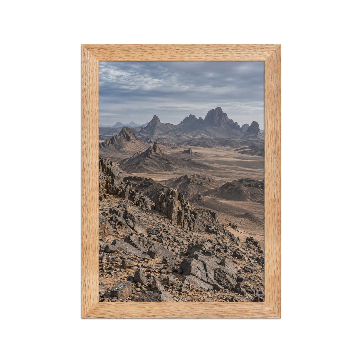 Poster encadré chêne Massif du Hoggar Algérie - aperçu 1