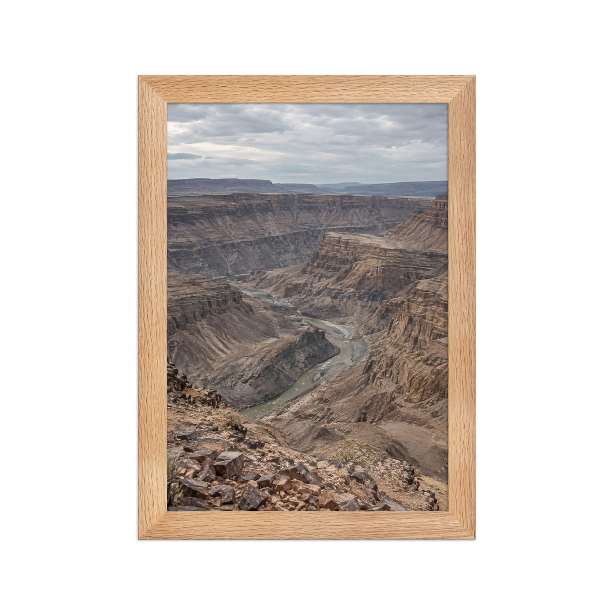 Poster encadré chêne Fish River Canyon Namibie - aperçu 1