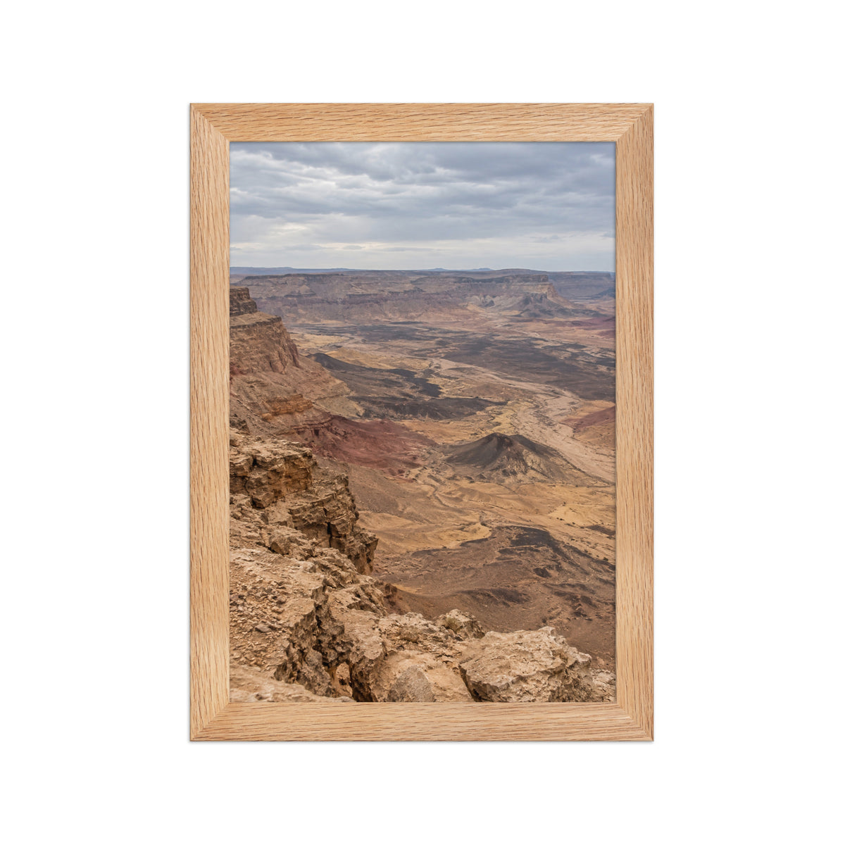 Poster encadré chêne Makhtesh Ramon Israël - aperçu 1