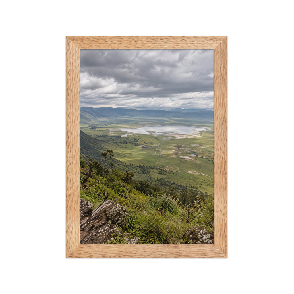 Poster encadré chêne Cratère du Ngorongoro Tanzanie - aperçu 1