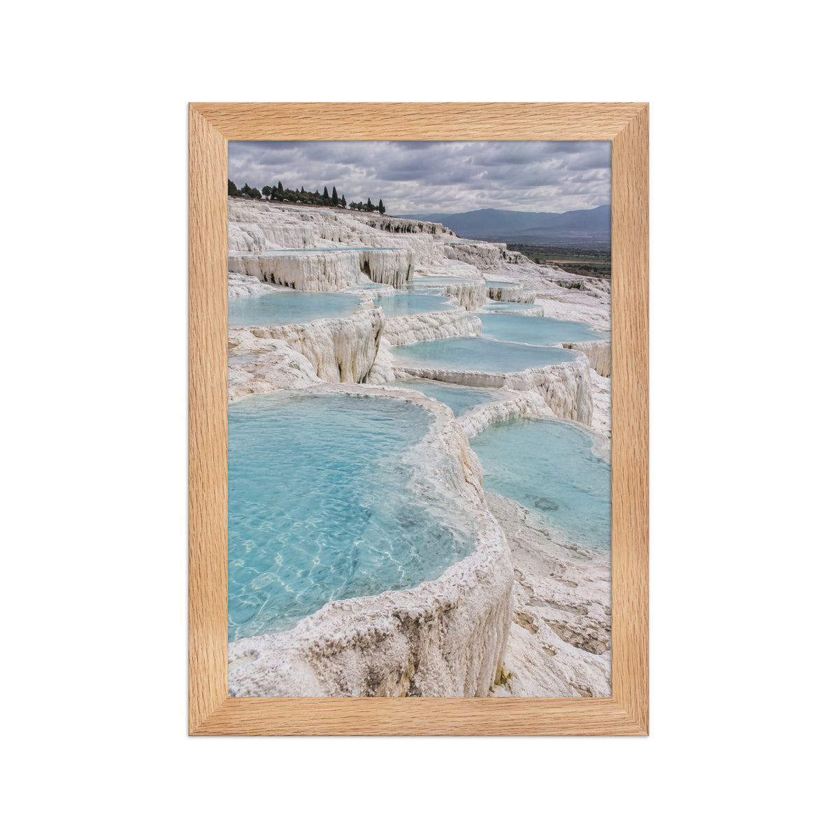 Poster encadré chêne Pamukkale Turquie - aperçu 1