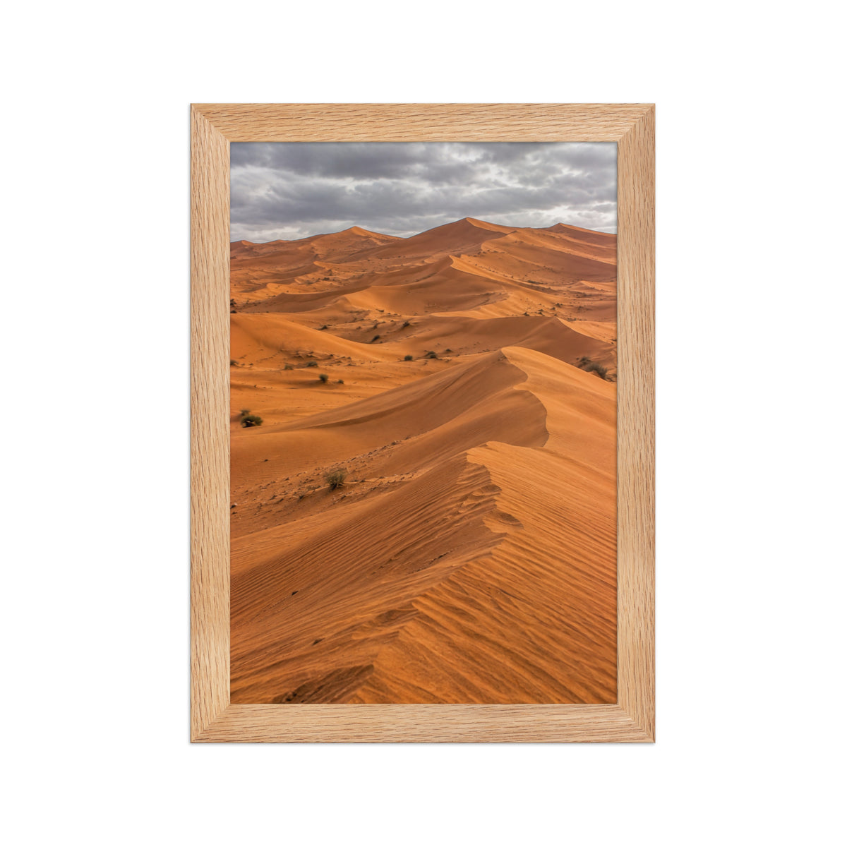 Poster encadré chêne Wahiba Sands Oman - aperçu 1