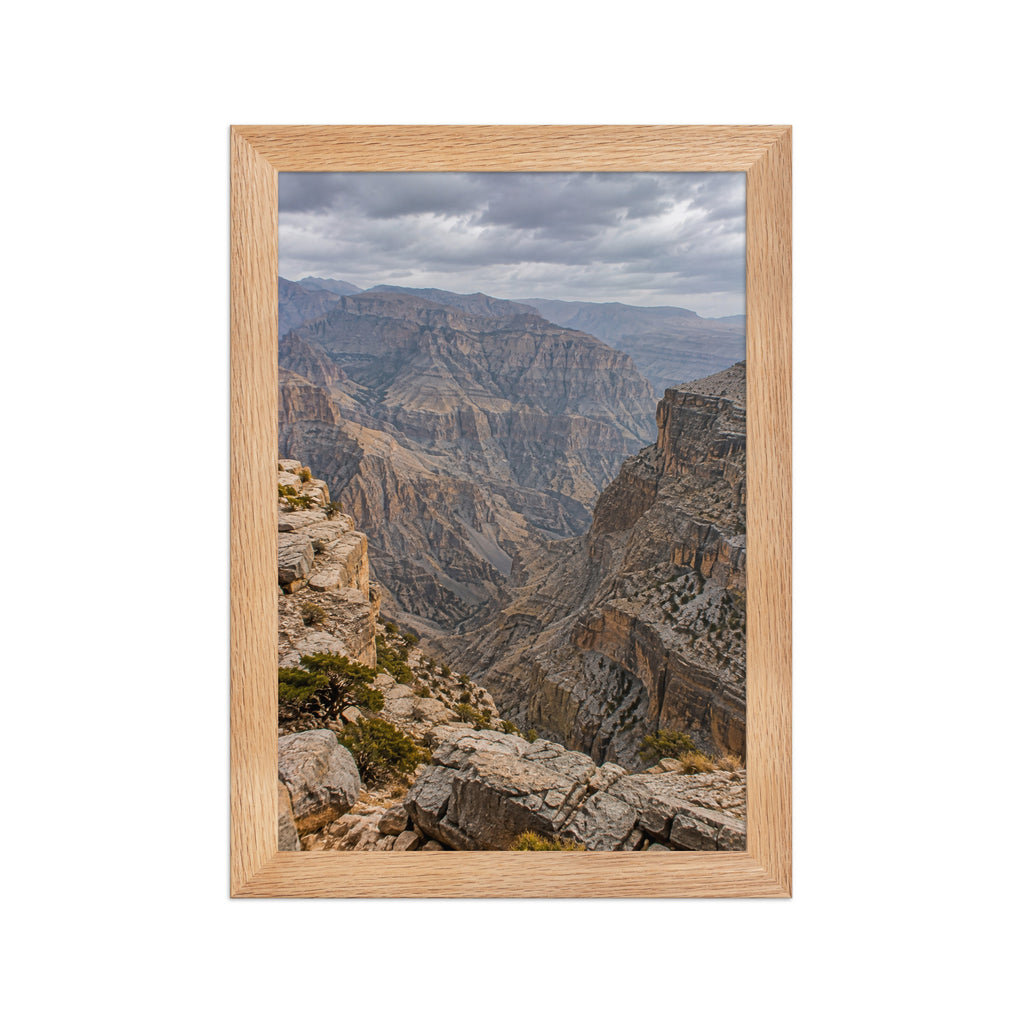 Poster encadré chêne Jebel Shams Oman - aperçu 1