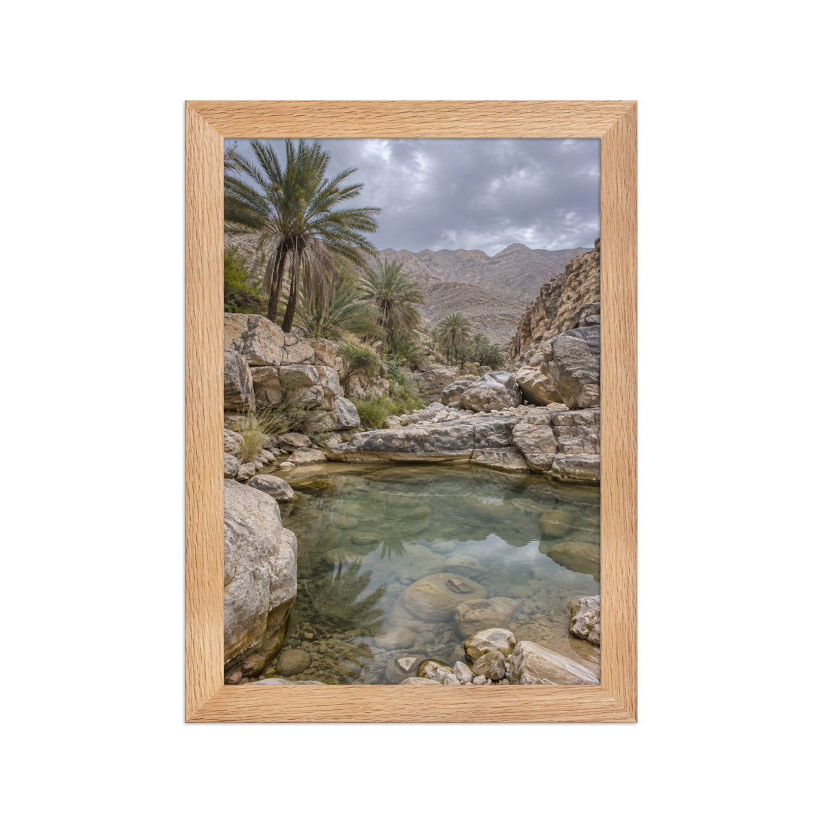Poster encadré chêne Wadi d'Oman - aperçu 1