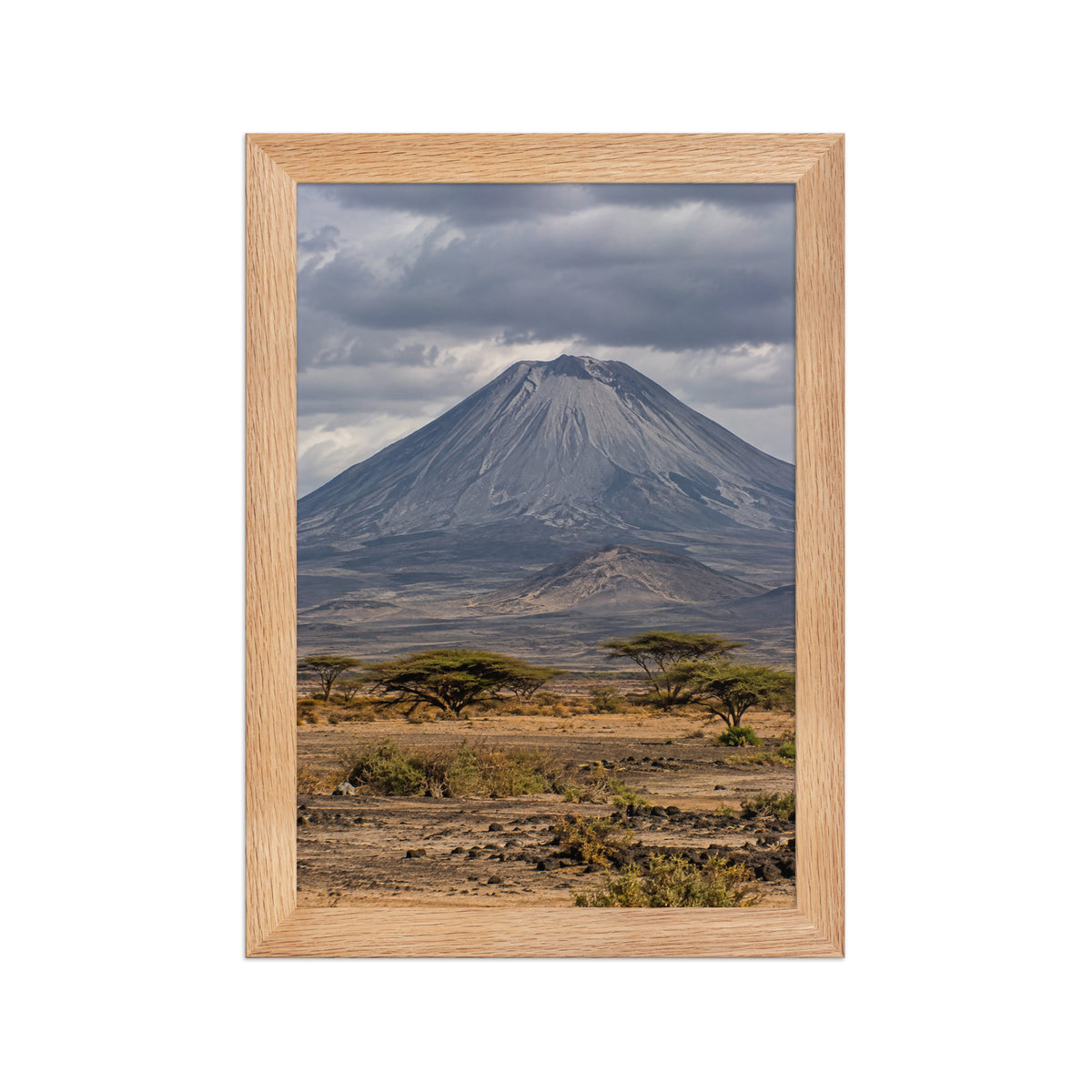 Poster encadré chêne Ol Doinyo Lengai Tanzanie - aperçu 1