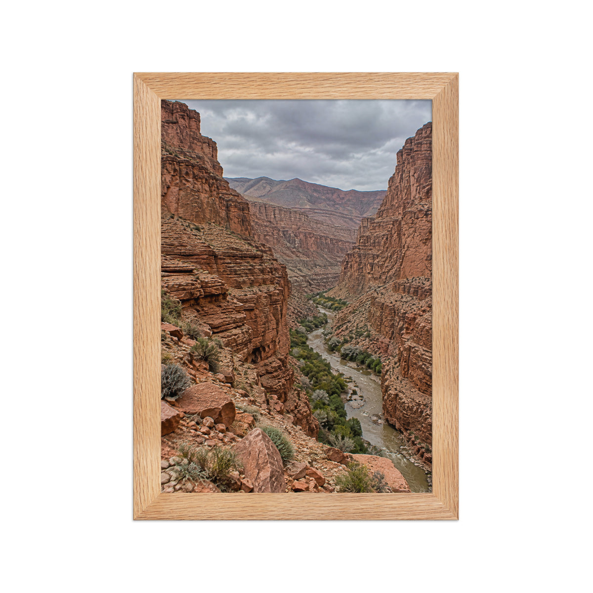 Poster encadré chêne Gorges du Dadès Maroc - aperçu 1