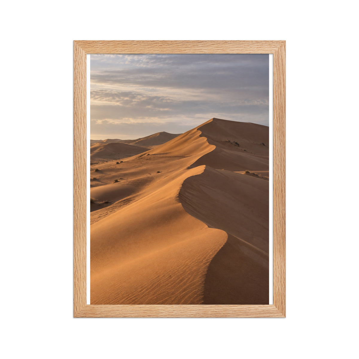 Poster encadré chêne Erg Chigaga Maroc - aperçu 2