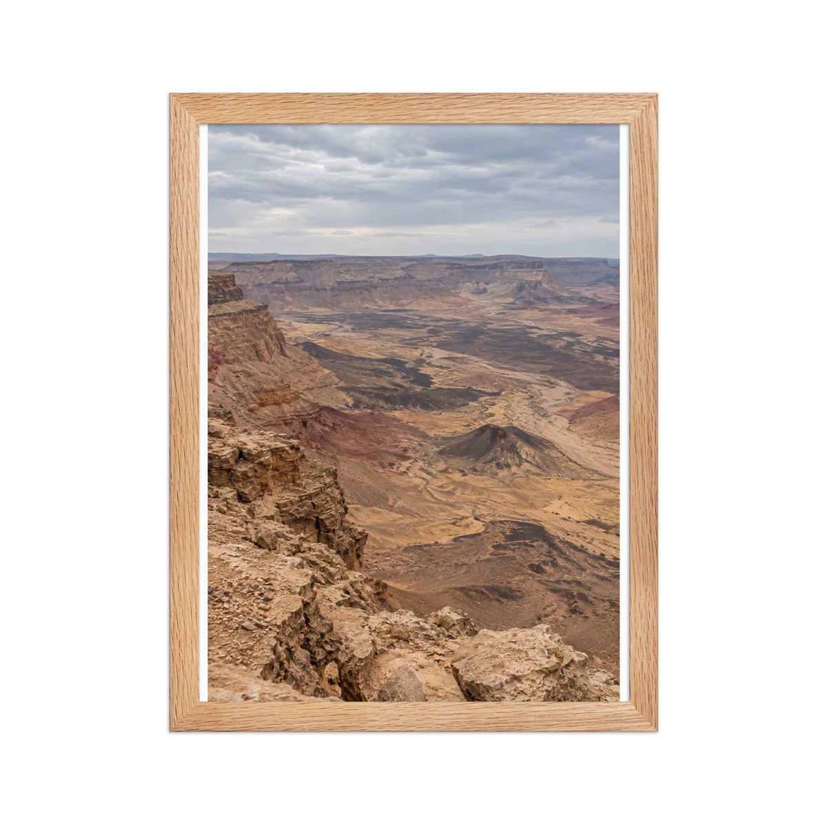 Poster encadré chêne Makhtesh Ramon Israël - aperçu 2