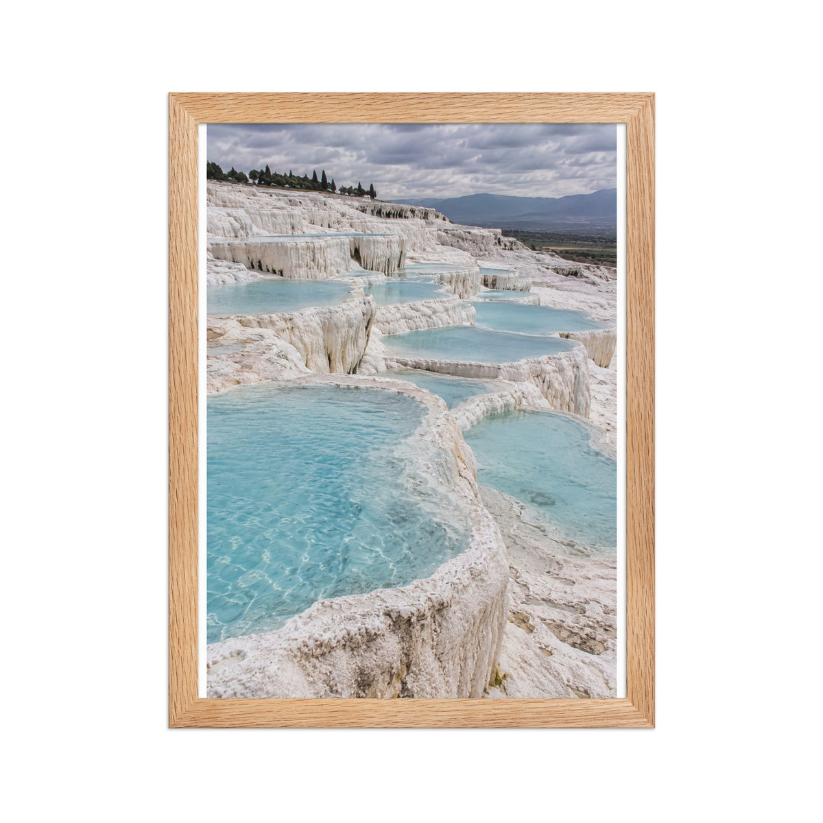 Poster encadré chêne Pamukkale Turquie - aperçu 2