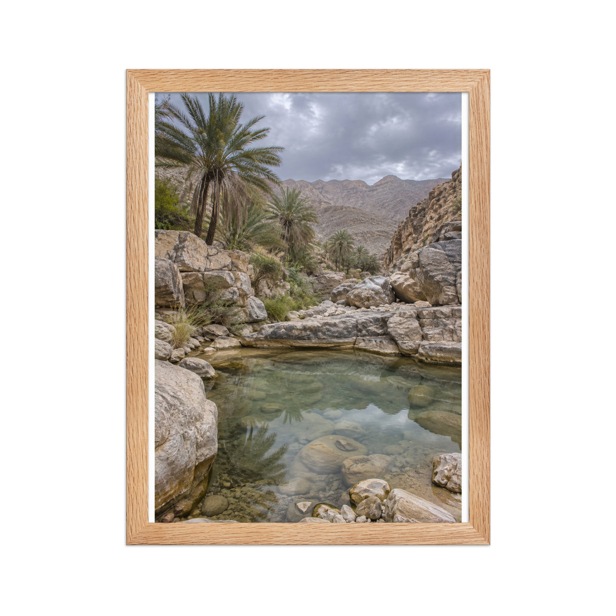 Poster encadré chêne Wadi d'Oman - aperçu 2