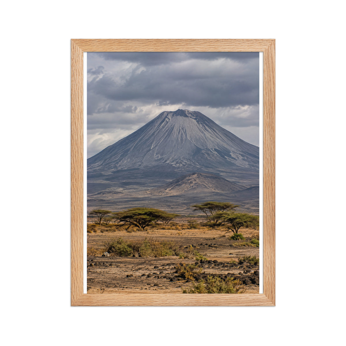 Poster encadré chêne Ol Doinyo Lengai Tanzanie - aperçu 2