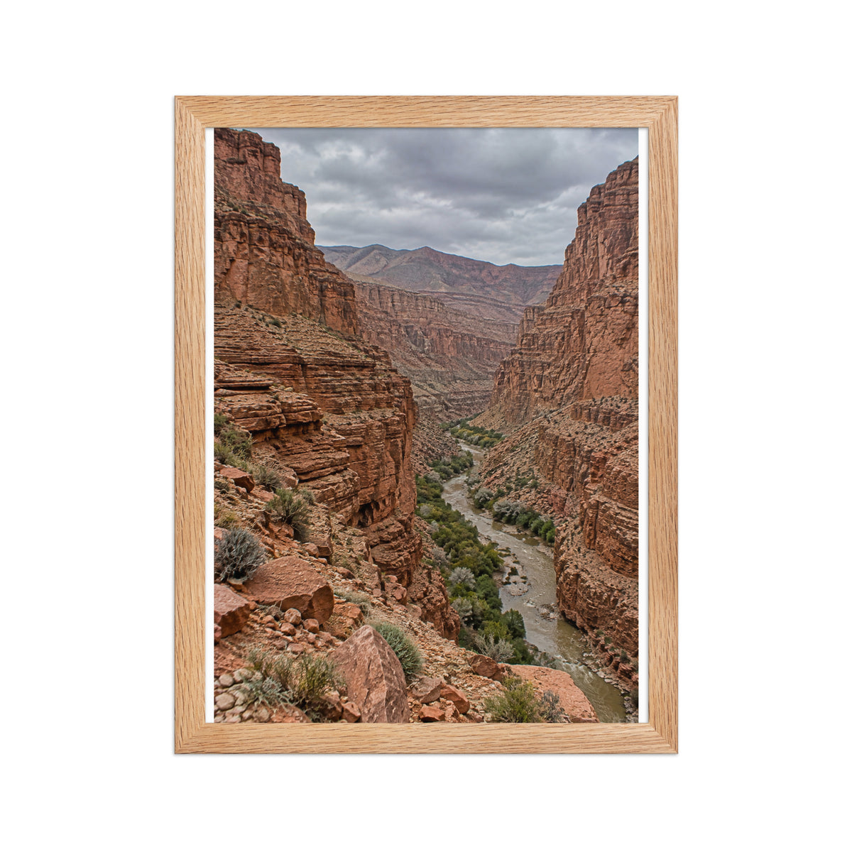 Poster encadré chêne Gorges du Dadès Maroc - aperçu 2
