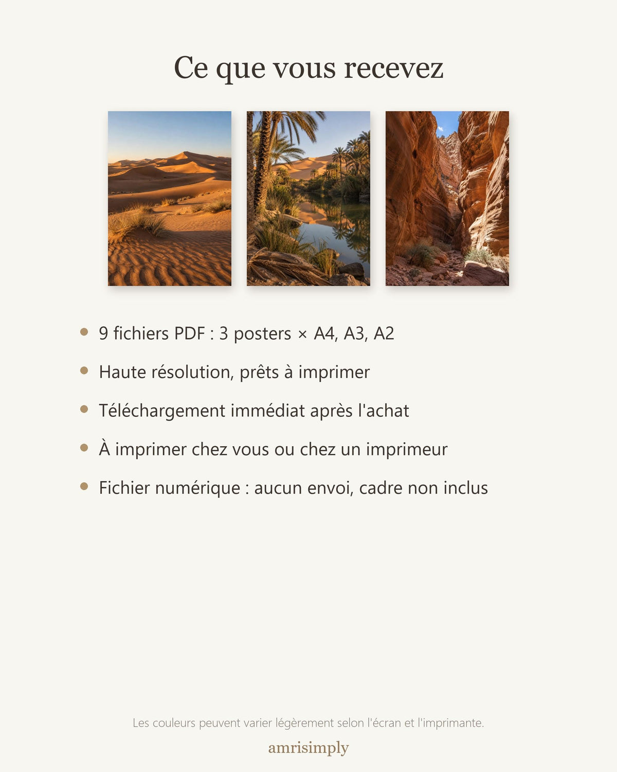 Lot de 3 posters à imprimer — photo 5