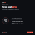 Portail Client Notion pour freelances : modèle à dupliquer pour chaque client