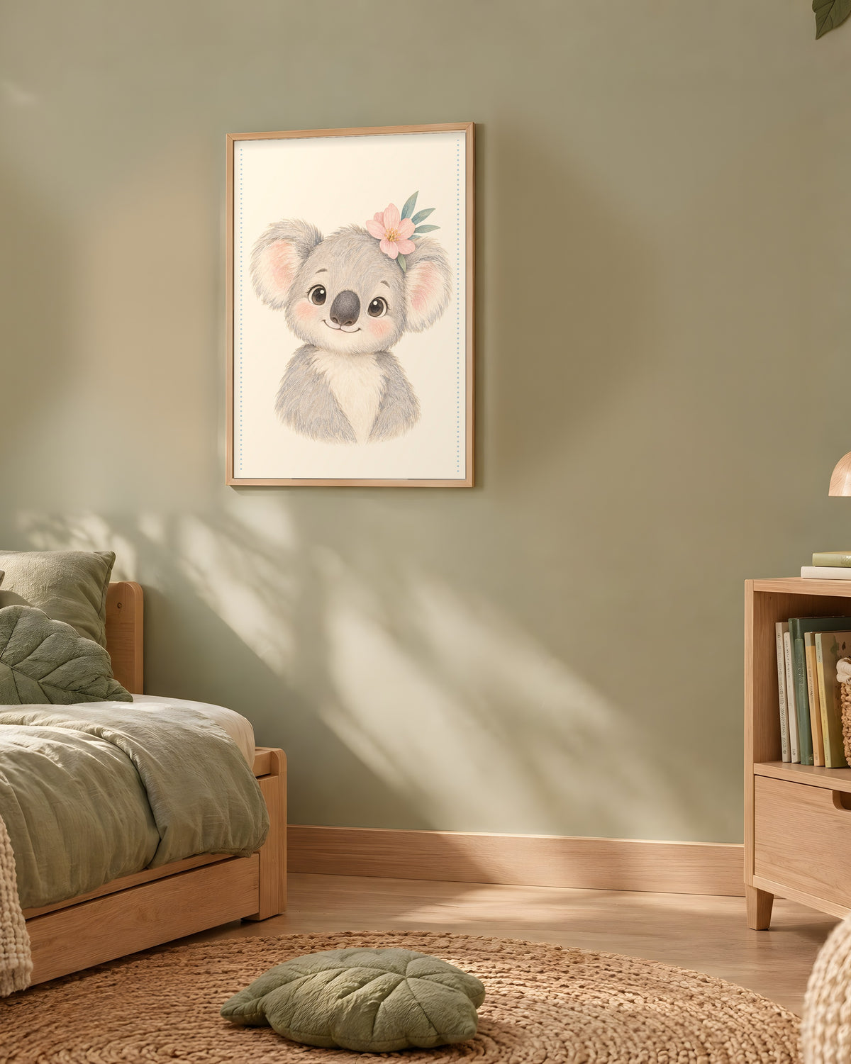 Poster Koala à Imprimer - Animal Exotique - Décoration Chambre Enfant Aquarelle - Téléchargement Numérique