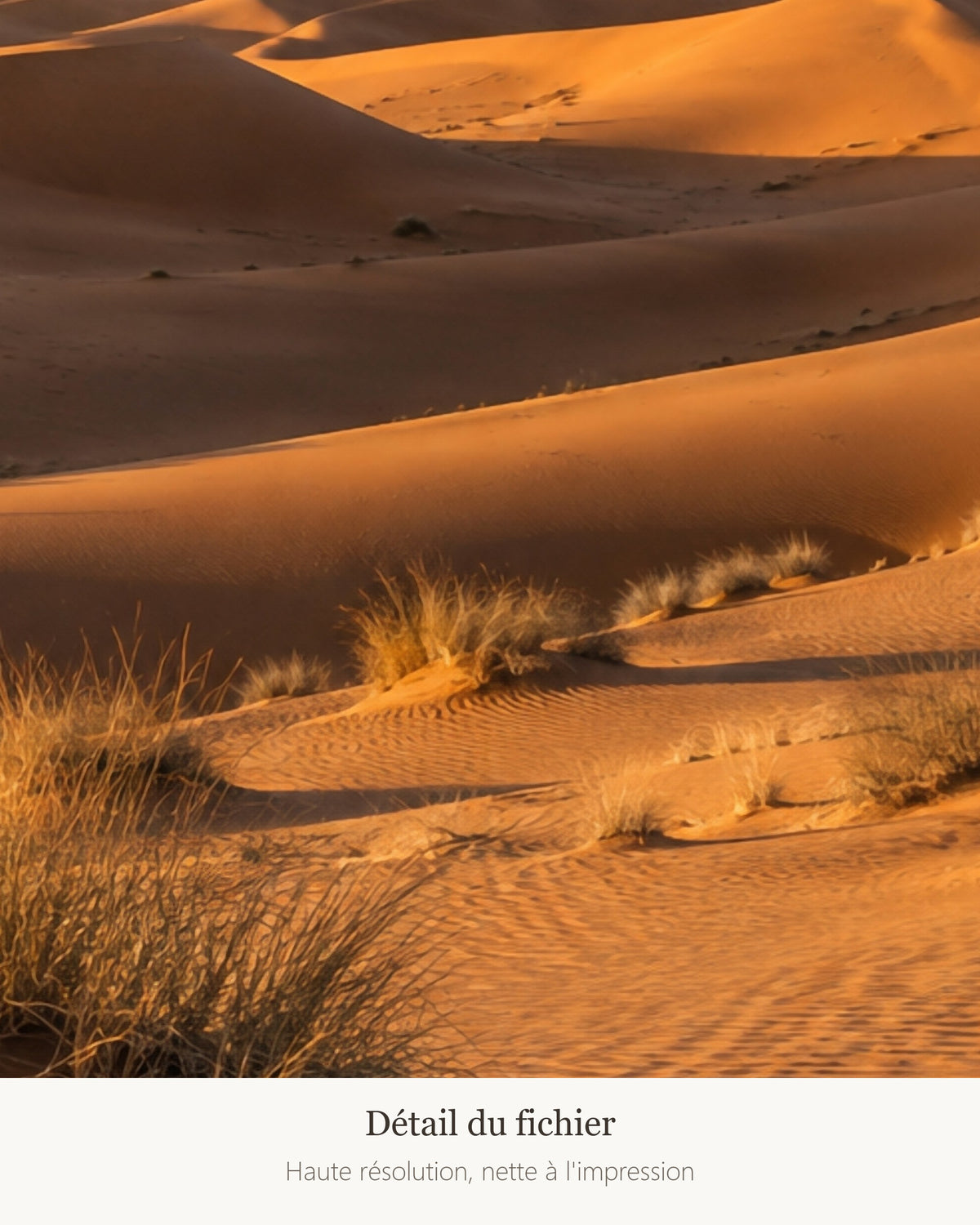 Poster Dunes du Désert à Imprimer - Affiche Nature - Décoration Murale - Téléchargement Numérique