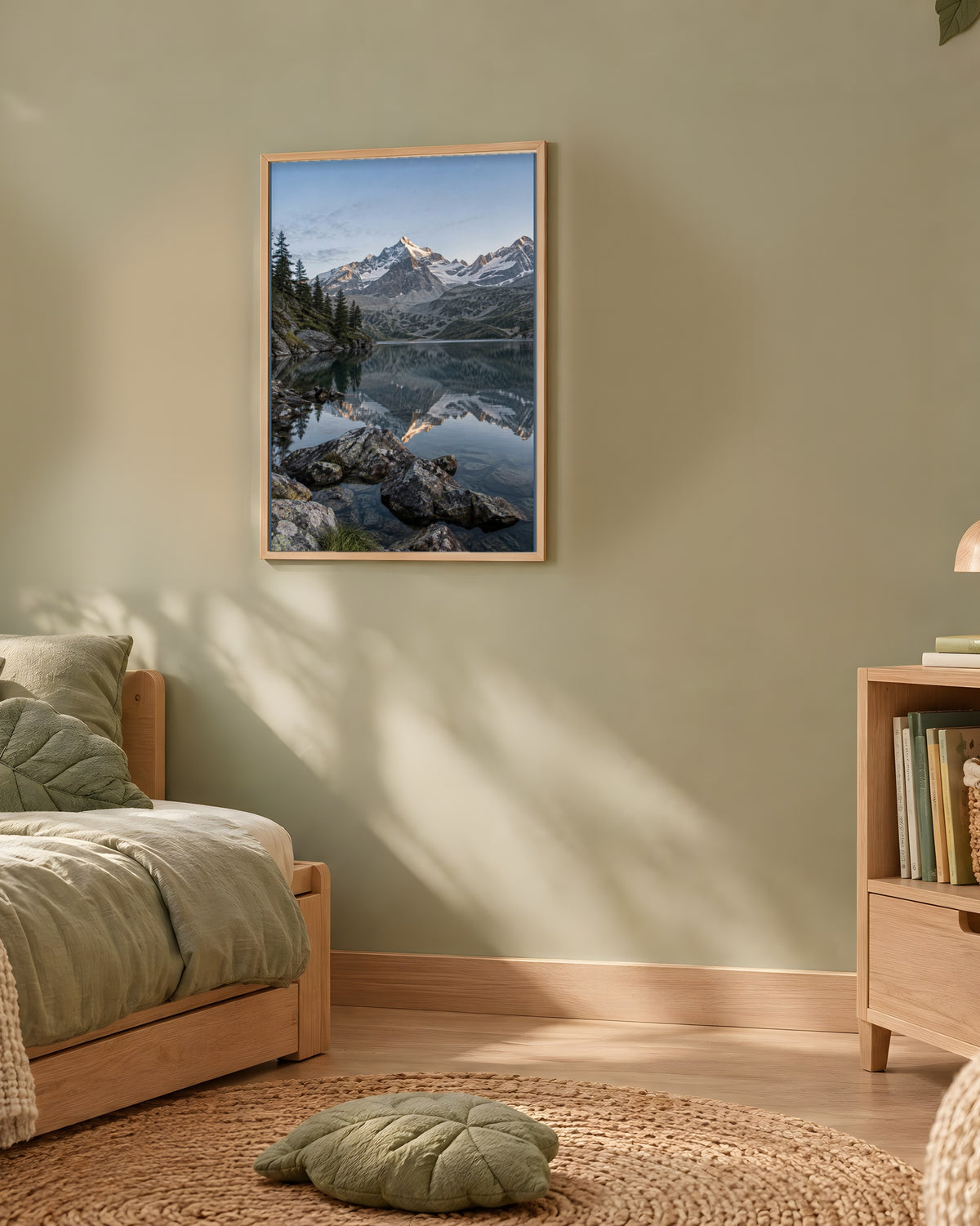 Poster Lac alpin à Imprimer - Affiche Nature - Décoration Murale - Téléchargement Numérique