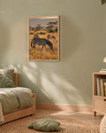 Poster Zèbres dans la Savane à Imprimer - Affiche Nature - Décoration Murale - Téléchargement Numérique