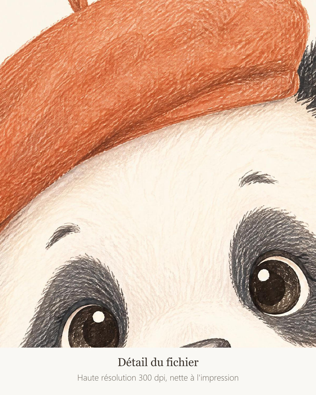 Poster Panda à Imprimer - Animal de la Jungle - Décoration Chambre Enfant Aquarelle - Téléchargement Numérique