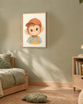 Poster Singe à Imprimer - Animal de la Jungle - Décoration Chambre Enfant Aquarelle - Téléchargement Numérique