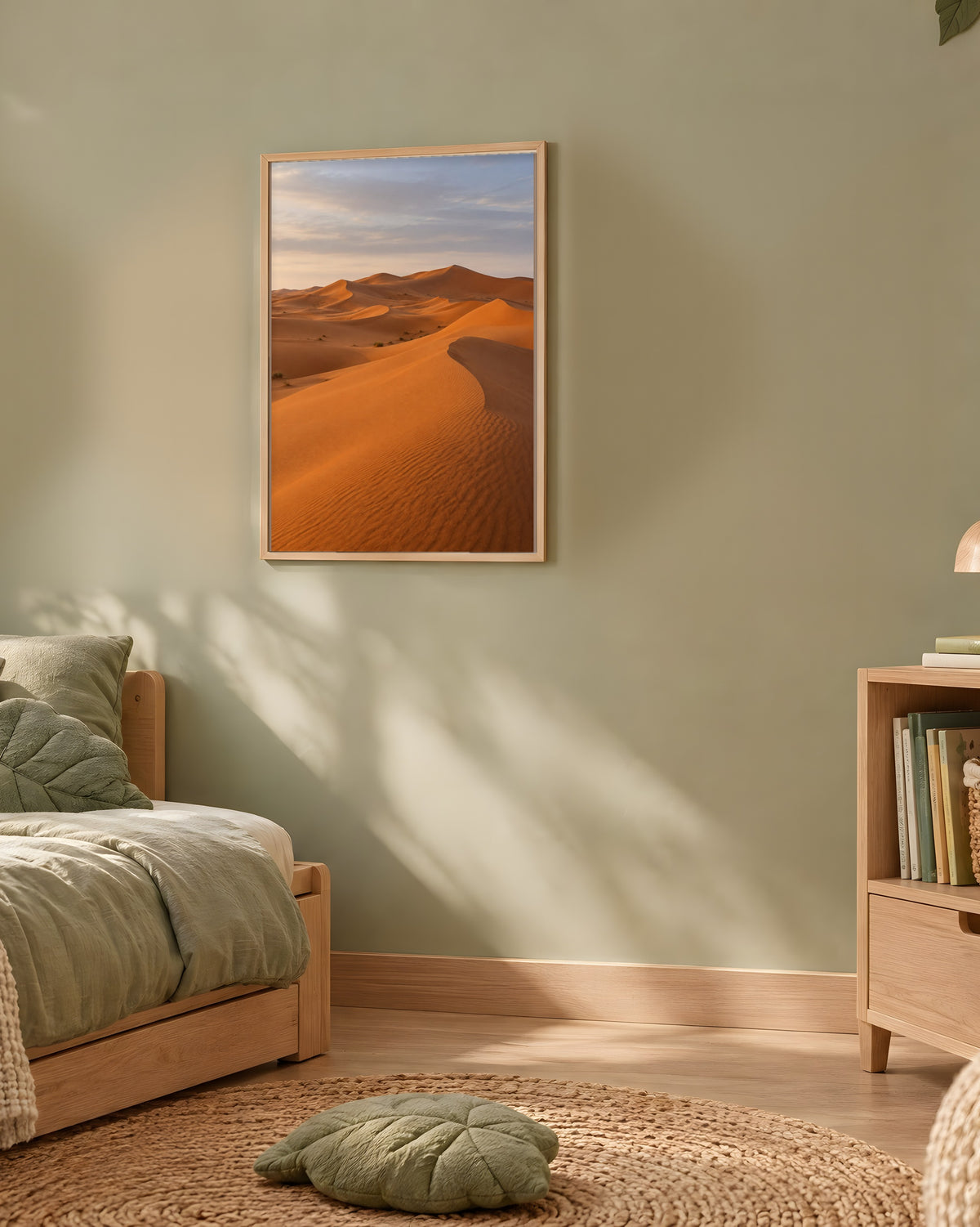 Poster Erg Chebbi Maroc Sans Cadre - Affiche Nature - Papier Mat - Décoration Murale