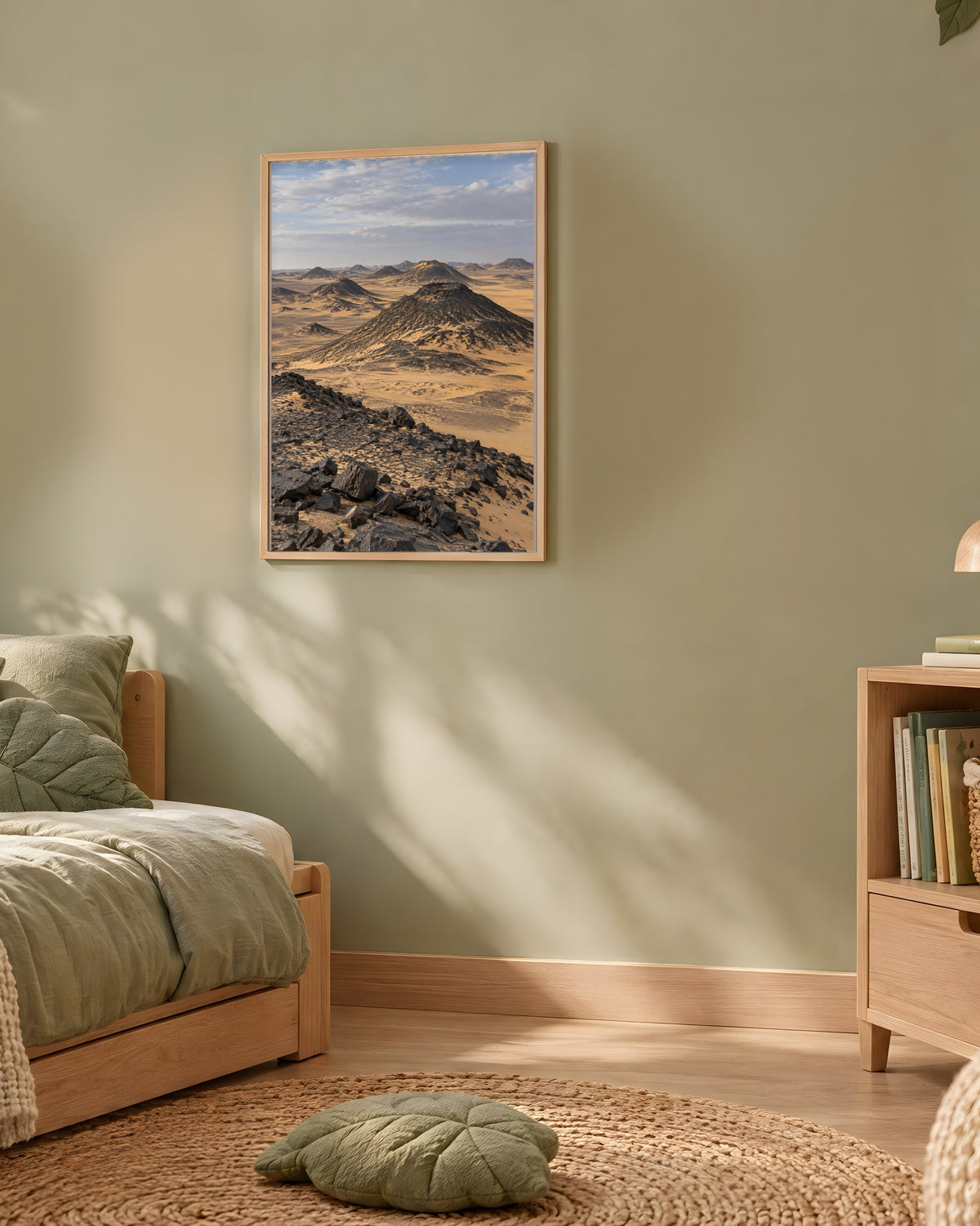 Poster Désert Noir Égypte Sans Cadre - Affiche Nature - Papier Mat - Décoration Murale